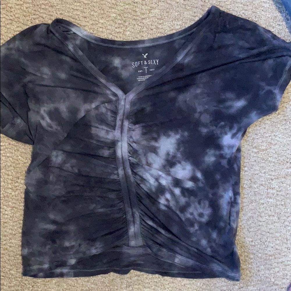 Black/grey American eagle authentic size S shirt